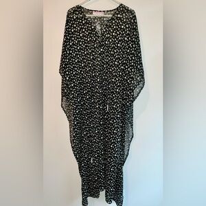 Monique Leshman Butterfly Criss Cross Caftan - size medium - nwt